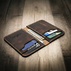 Tyler Full-Grain Leather Vertical Wallet – Handmade in Texas