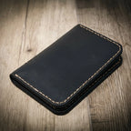 Tyler Full-Grain Leather Vertical Wallet – Handmade in Texas