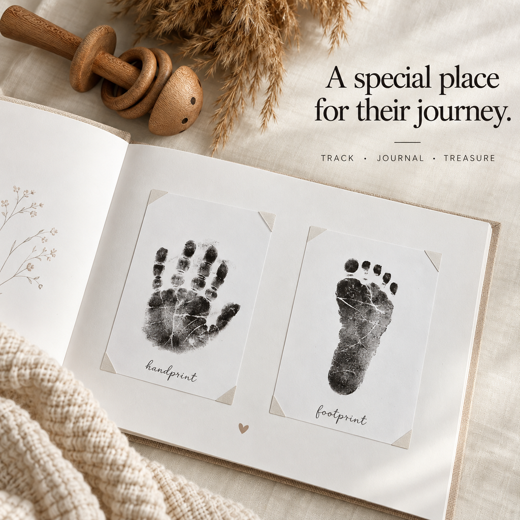 Baby Handprint & Footprint Keepsake Kit – 4 Ink Pads