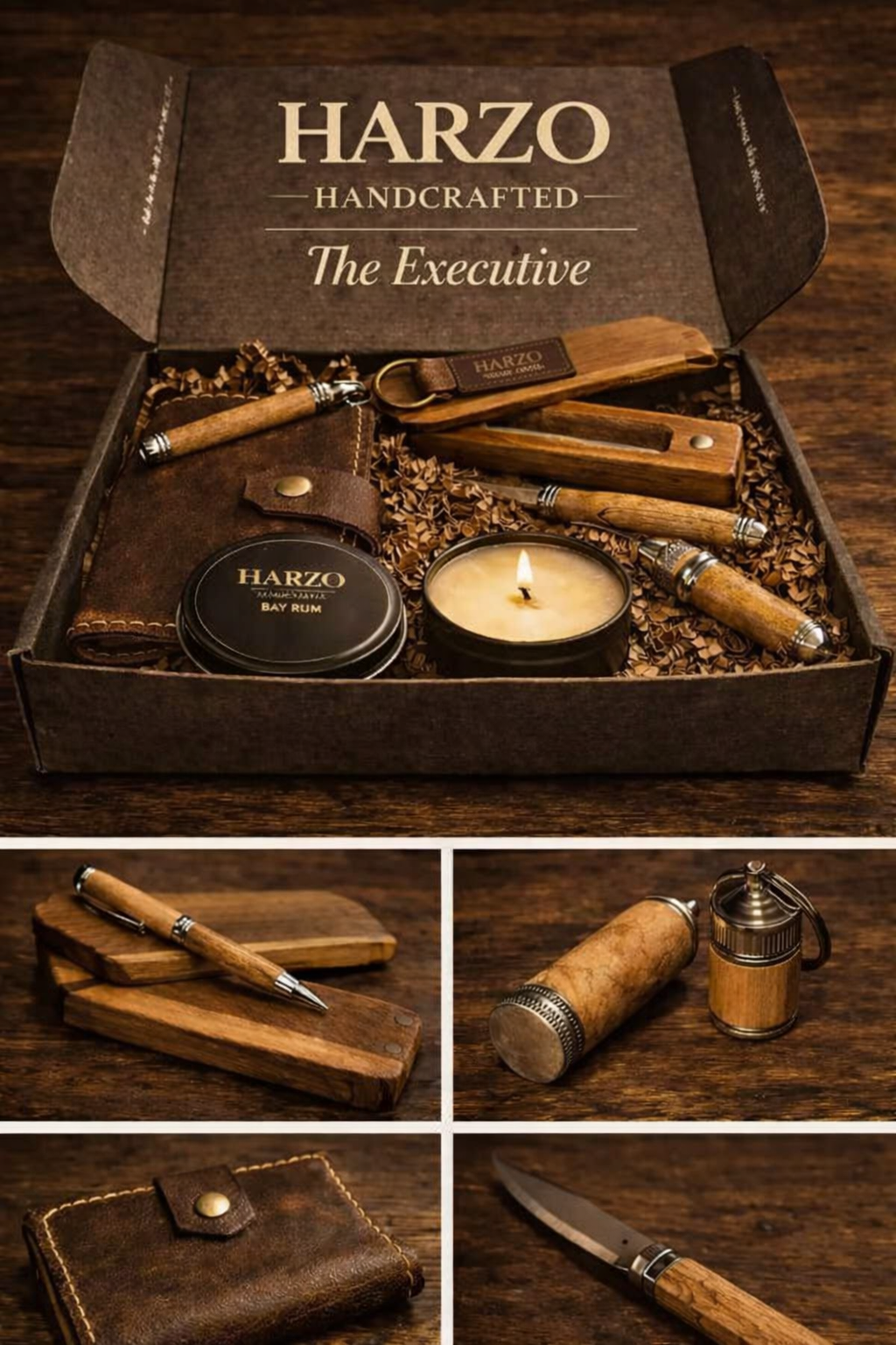 The Executive Leather Journal & Pen Gift Set