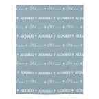 Personalized Baby Name Swaddle Blanket – Blue