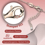 Personalized Rose Gold Birthstone Heart Necklace