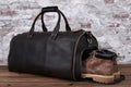 Personalized Leather Garment Duffel Bag