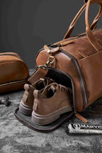 Personalized Leather Garment Duffel Bag