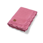 Rose Pink Cotton Heirloom Baby Blanket