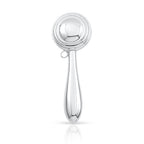 UNICORNJ Sterling Silver Keepsake Baby Rattle Victorian Style Round Personalized with Engraved Initials or Name | Complete with Gift Box | Gift for Baby | Made in Italy