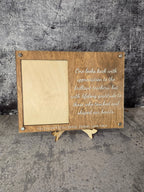 Personalized Wooden Picture Frame – Custom Quote or Names
