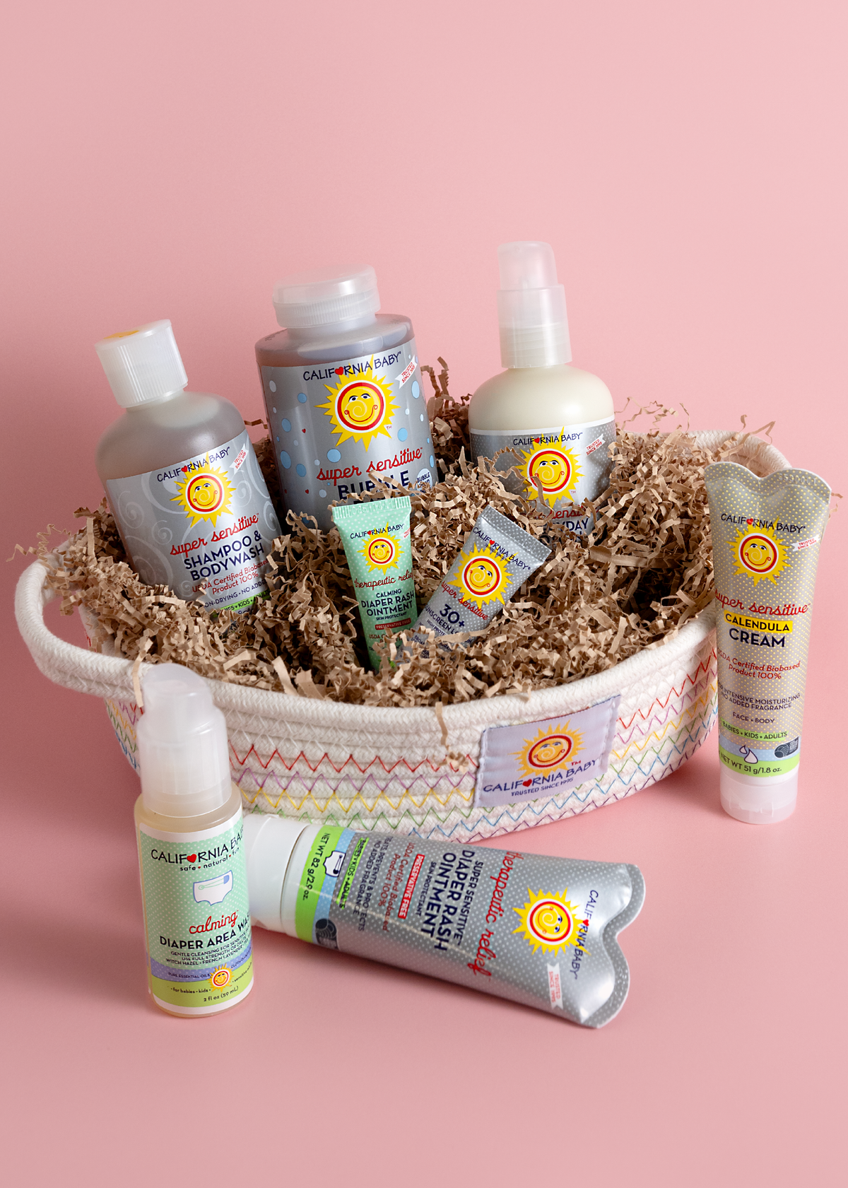 California Baby Welcome Baby Bath & Care Gift Basket