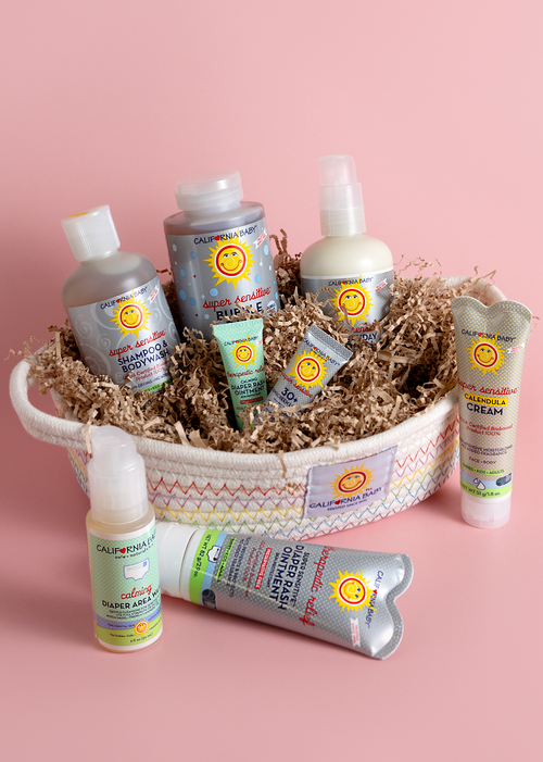 California Baby Welcome Baby Bath & Care Gift Basket